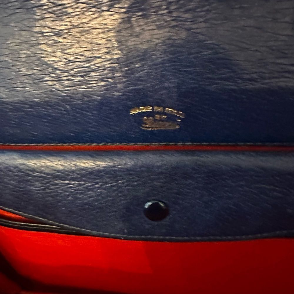 Gucci Blue Satchel with Gold Hardware - Picture 7 of 10